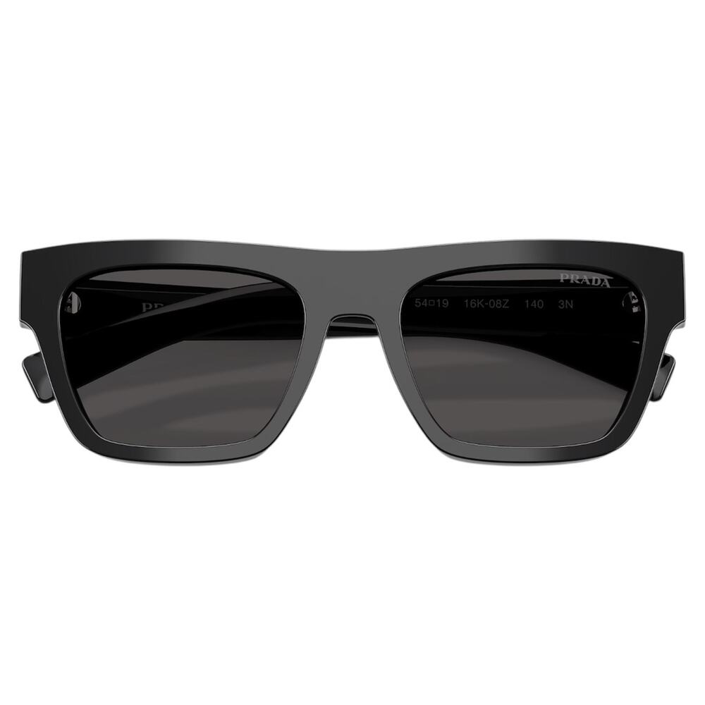 NEW PRADA Sunglasses Black Square Rectangle 54mm w/ Box & Case PRADA - Picture 5 of 6
